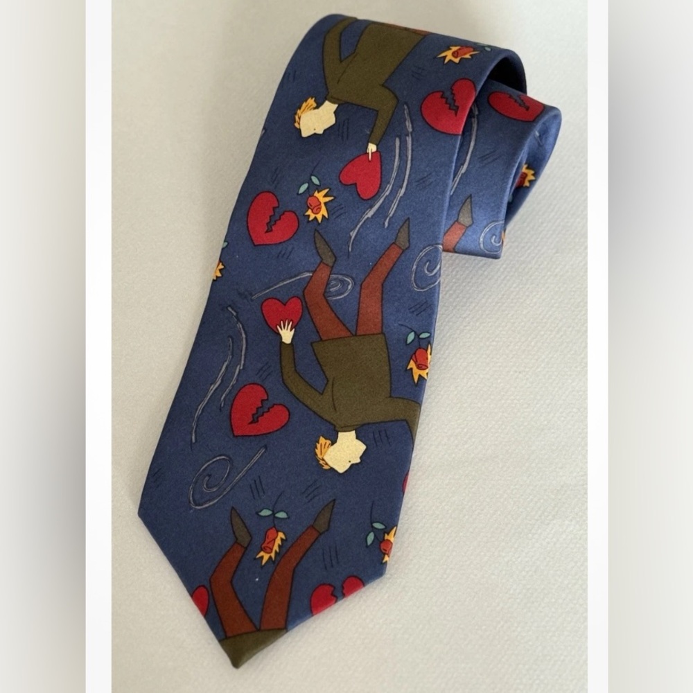 THE BEATLIES 1964 IF I FELL NAVY BLUE 100% SILK TIE